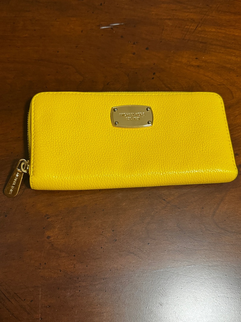 Michael Kors Bright Yellow Pebbled Leather